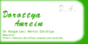 dorottya amrein business card